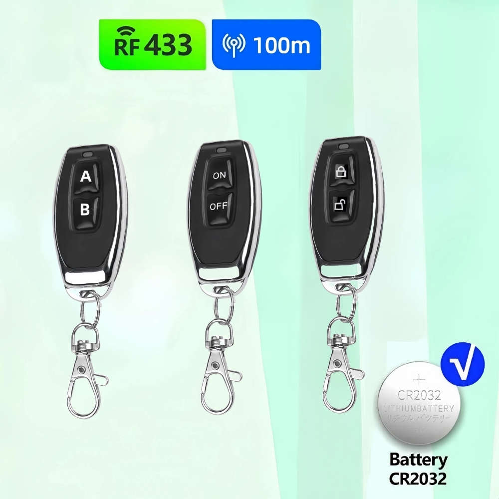 Home Security Front Door Camera - 433mhz aprendizagem controle remoto rf remoto