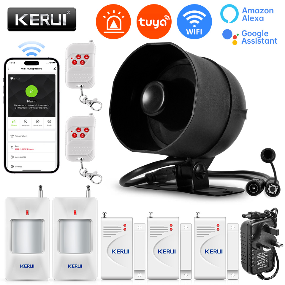 Sim Gsm Alarm - Kerui 120db sirene sistema de alarme
