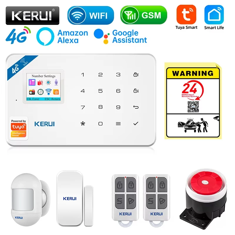 Sim Gsm Alarm - Kerui kit sistema de alarme segurança