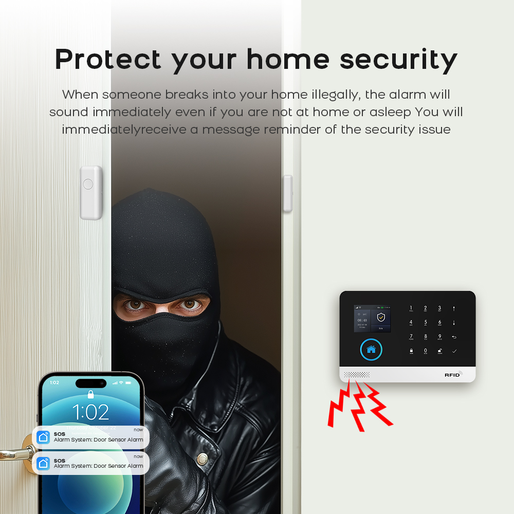 Sistema de alarme residencial  - Home Security Front Door Camera avaliação e preço