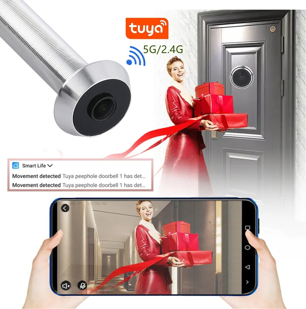 Câmera de Olho Mágico LED 1080 - Home Security Front Door Camera avaliação e preço